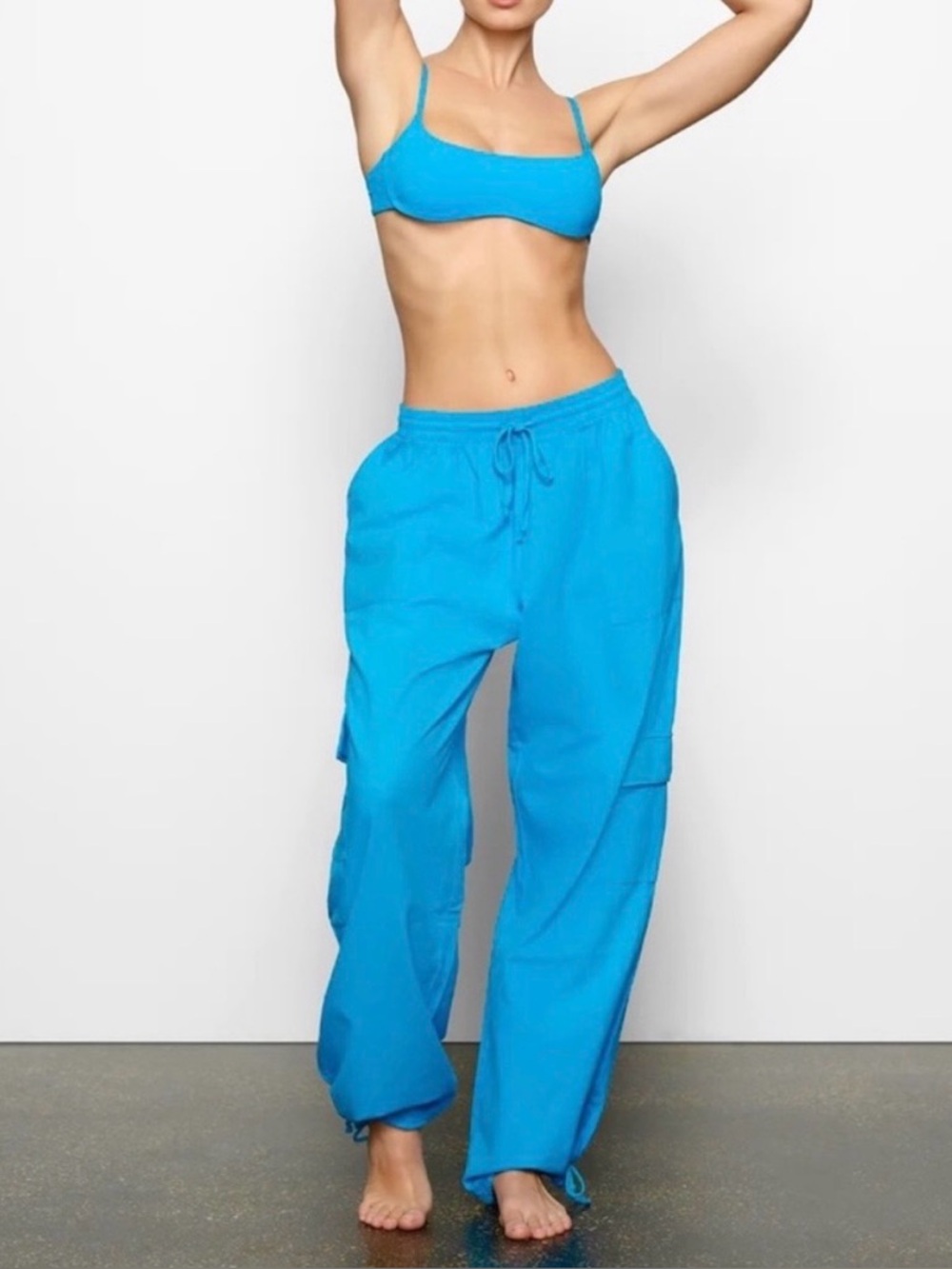 SKIMS cover up cargo turquoise xxs new with tags